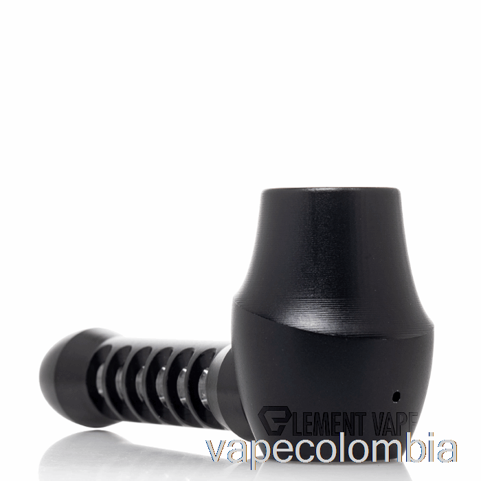 Vape Recargable Cheech Vidrio Metal Revestido Cuchara Mano Tubo Negro